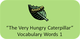 The Very Hungry Caterpillar Vocabulary 1