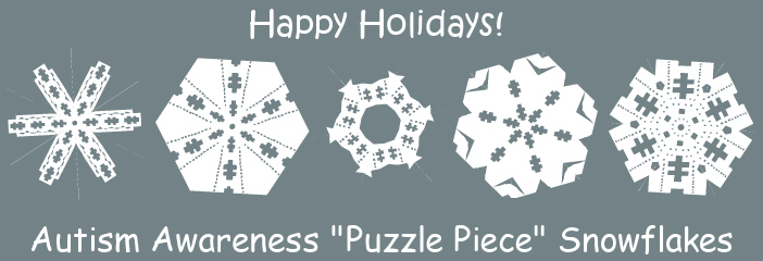 Autism Awareness Snowflakes
